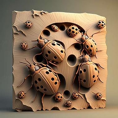 3D модель Coccinula quatuordecimpustulata (STL)